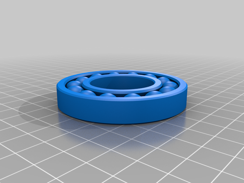Ball Bearing (Parametric)(Conical Race)(User Tolerance) (Custom Supports) (Inspection/Test Print/Build)