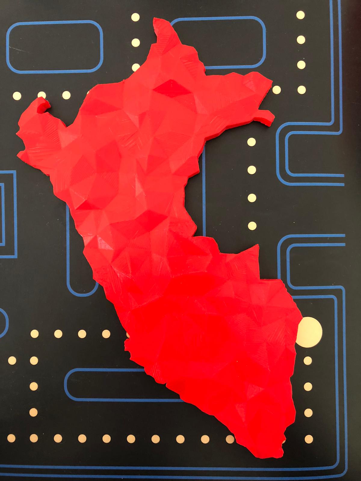 Peru Map Origami