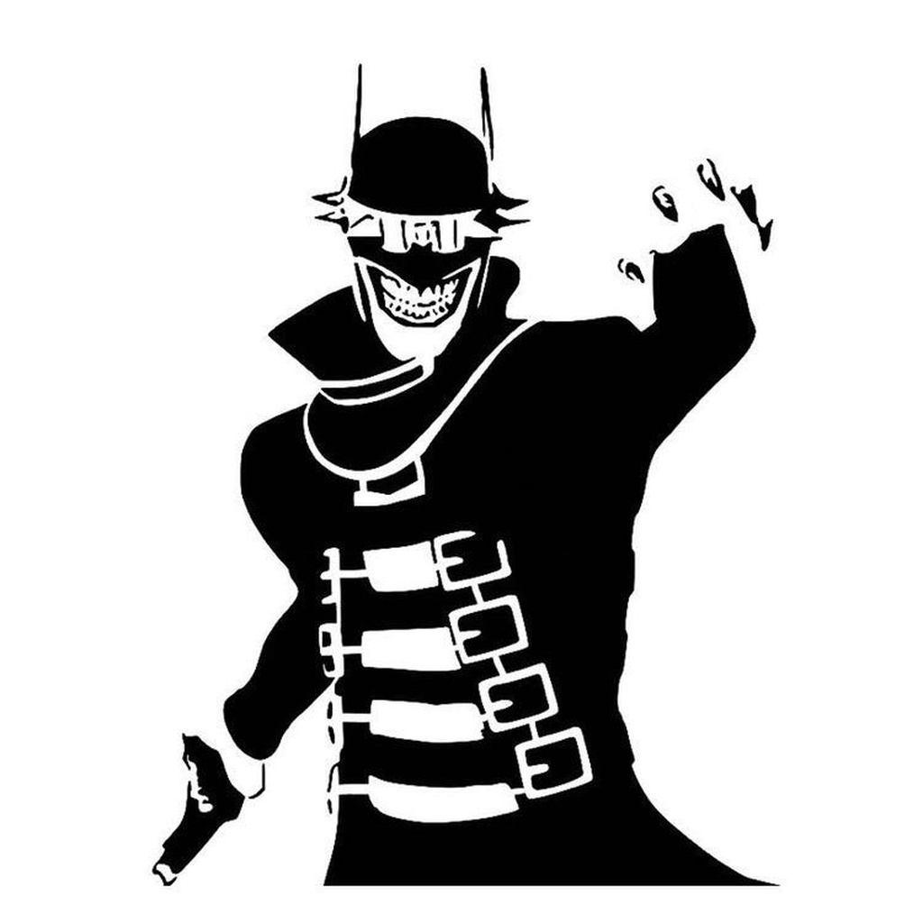 The Batman who laughs stencil
