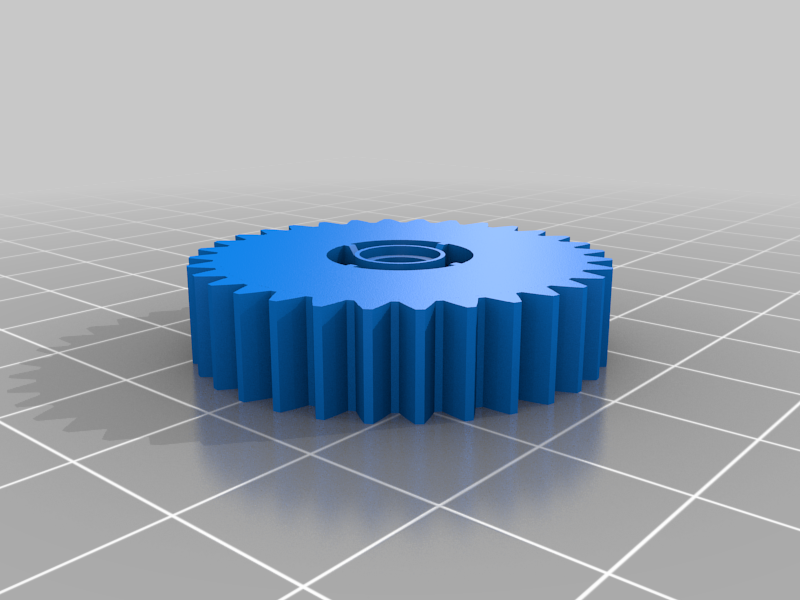 Lego Technic-compatible 32-tooth shiftable gear