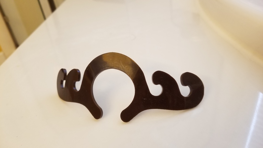 Surgical Mask Ear Saver for Lasercutting - Pony tail antler design