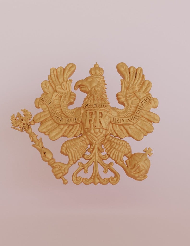 Pickelhaube Plate Wappen