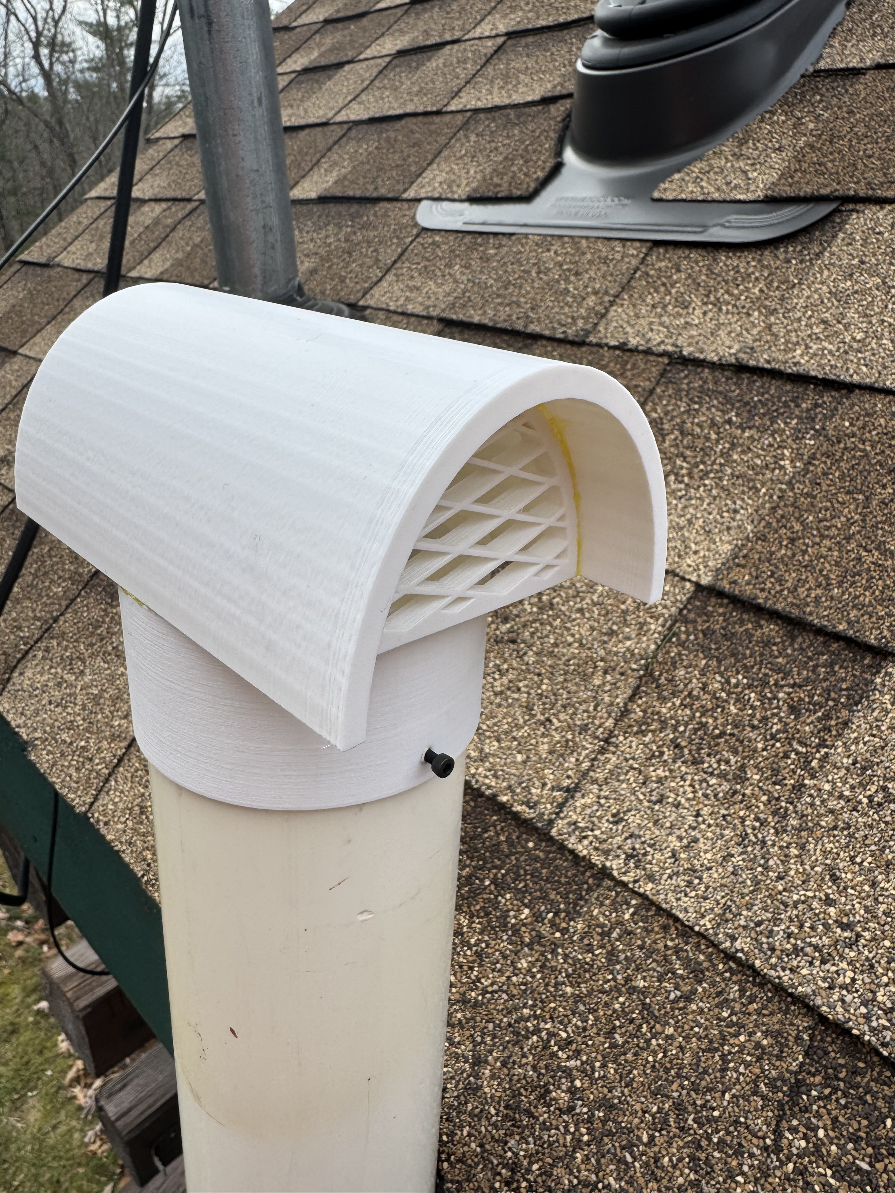 PVC Pipe Vent Cover | 3" US Standard Size PVC Pipe Fit