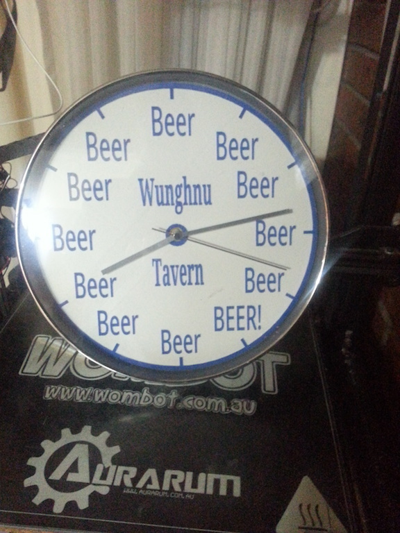 Beer clock.