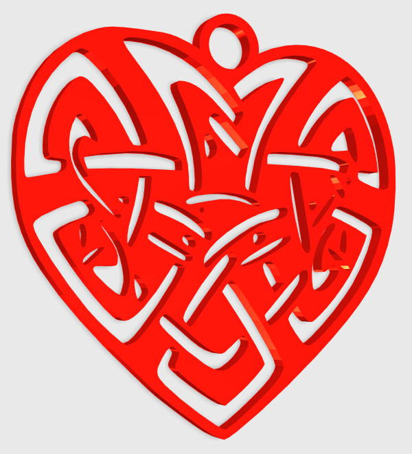 Heart Celtic Pendant