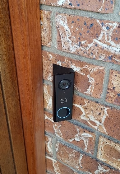 Eufy wired doorbell 45 degree mount