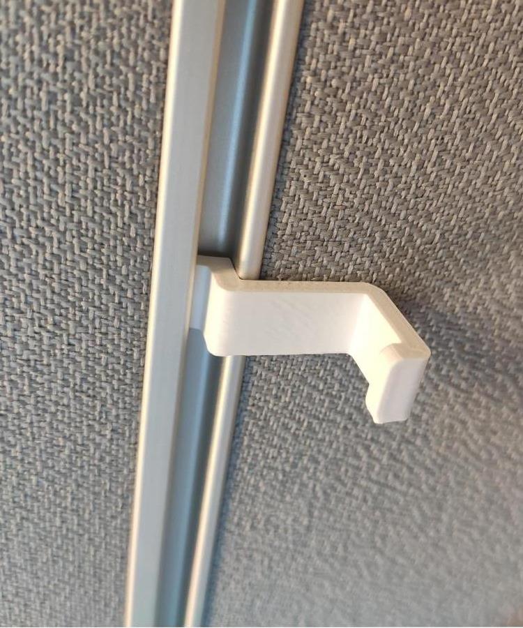 Hook for headset (office partition)