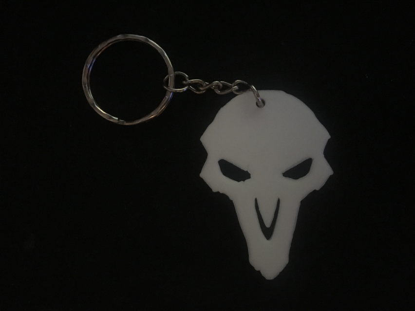 Overwatch Reaper mask keyring/keychain