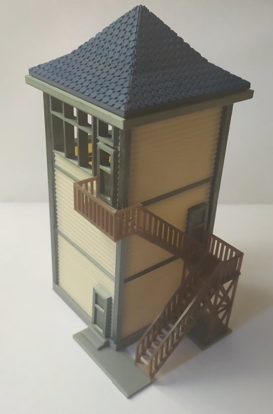 HO Scale Signal Tower - Parts for separate colors printing
