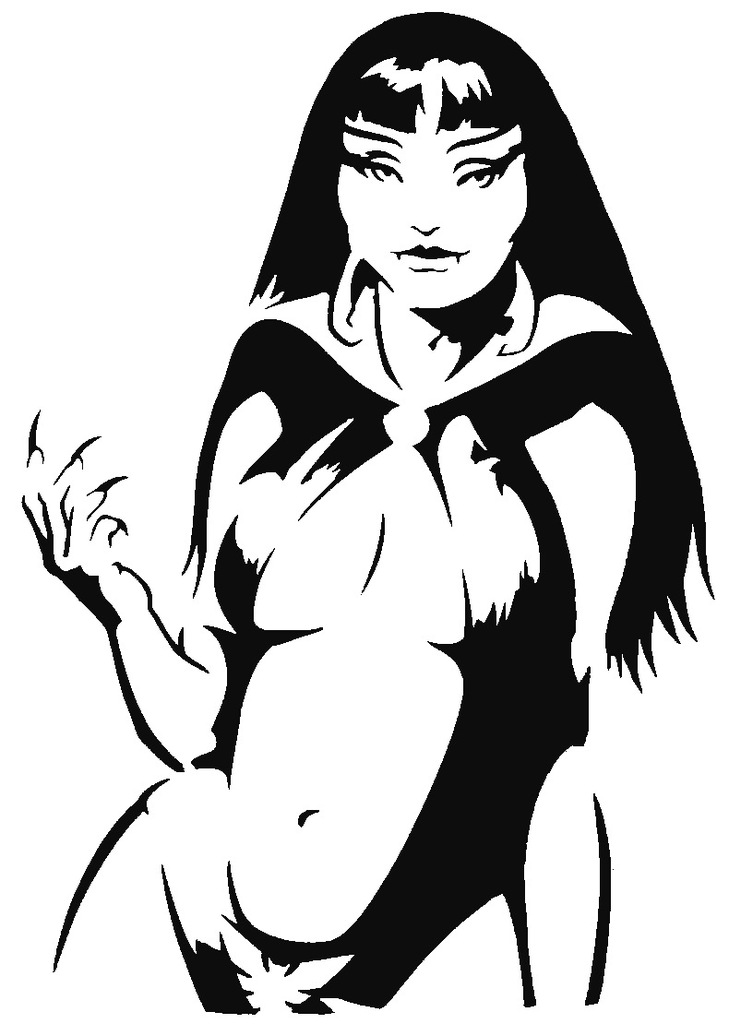 Vampirella stencil 11