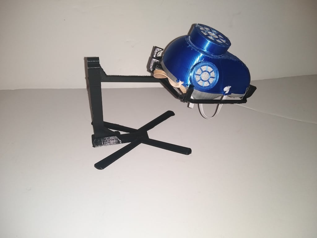 mask stand with rack