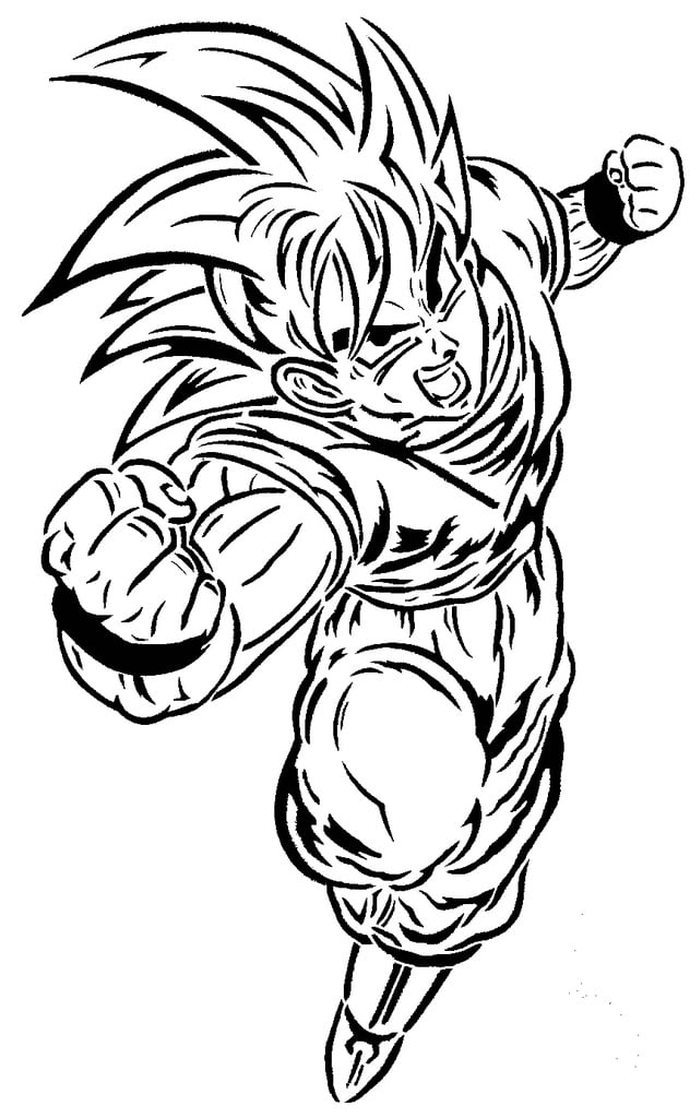 Goku stencil 11