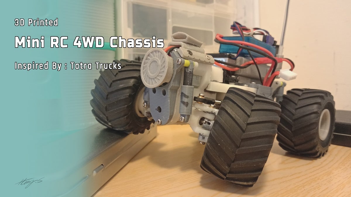 Mini RC truck chassis