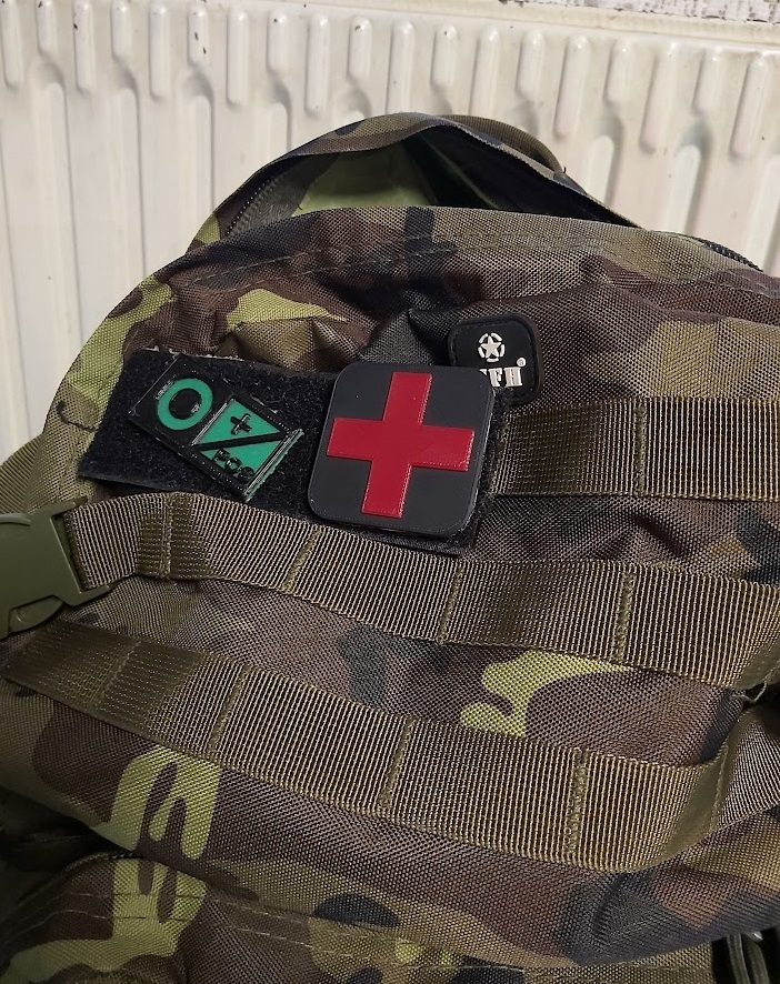 Airsoft medic patch, blood groups