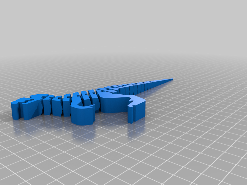 Flexi-Velociraptor keychain