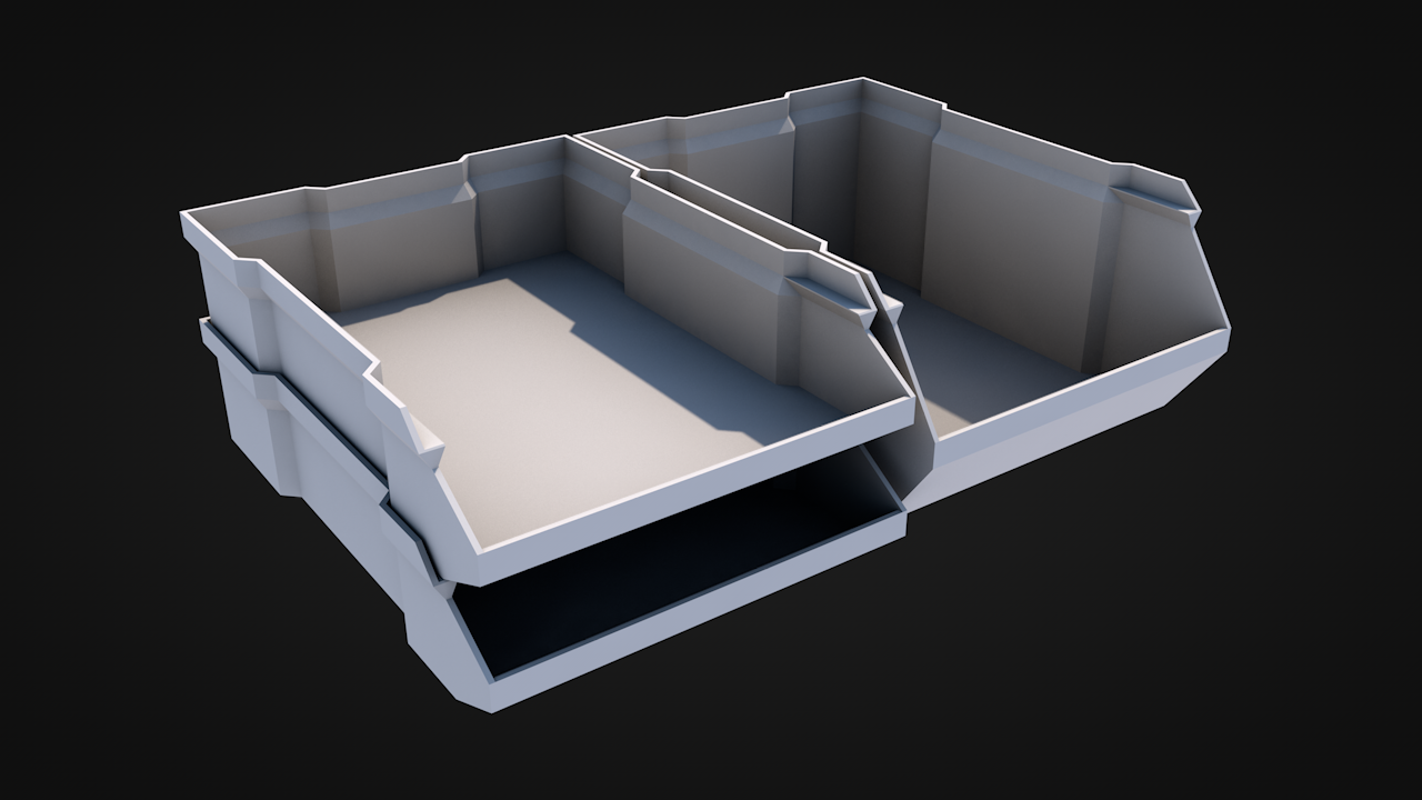 Stackable Box V4 (Half Height)