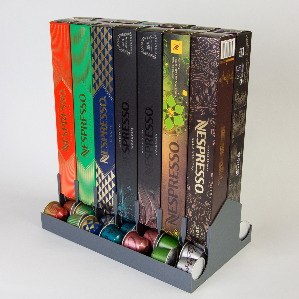 Nespresso® capsule box holder / dispenser