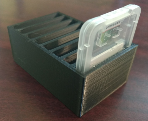 uSD card case holder