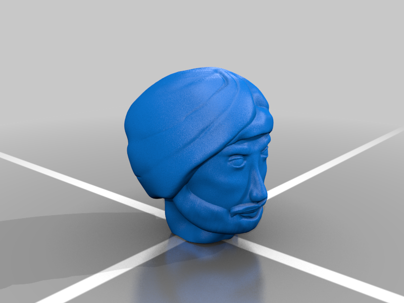Sikh head with turban