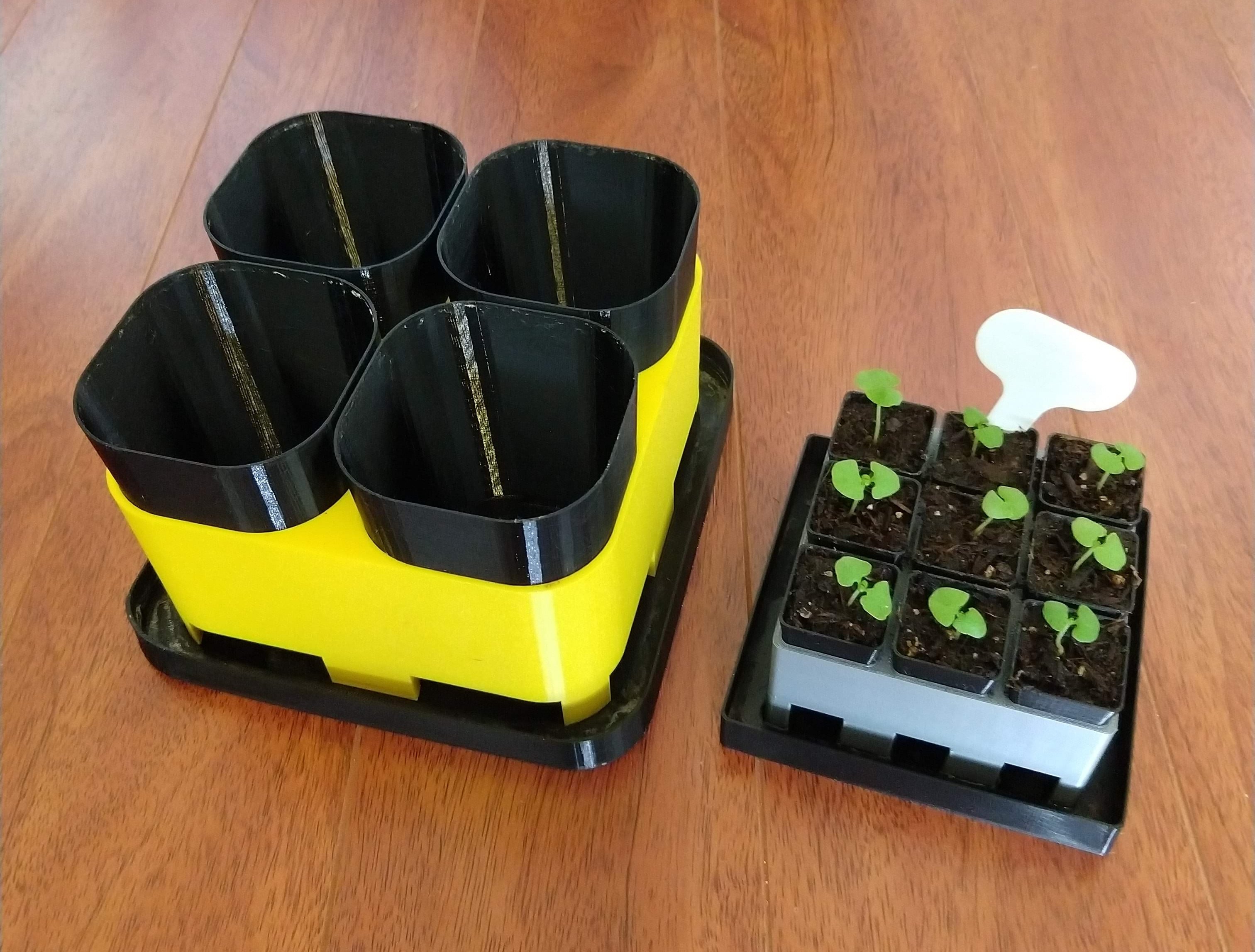 Pot Rack with Drip Tray (Customizable)