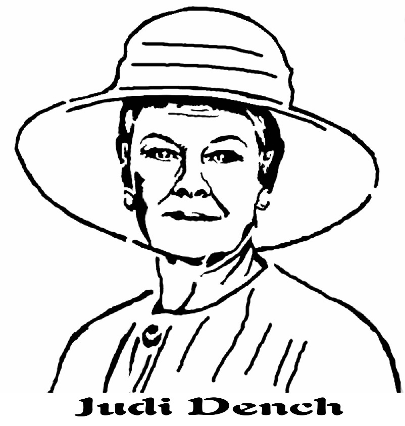 Judy Dench stencil