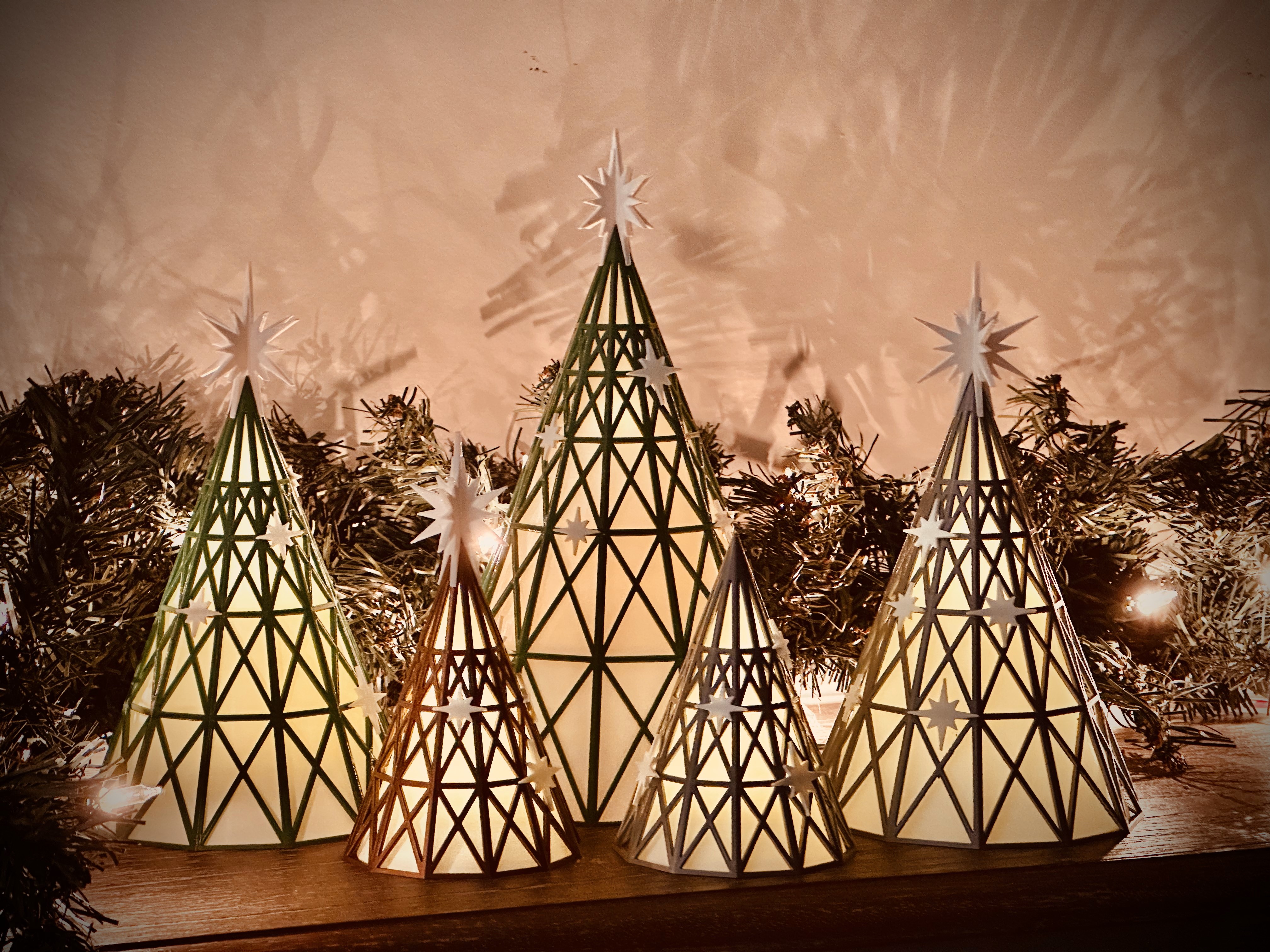 Geometric Christmas Trees
