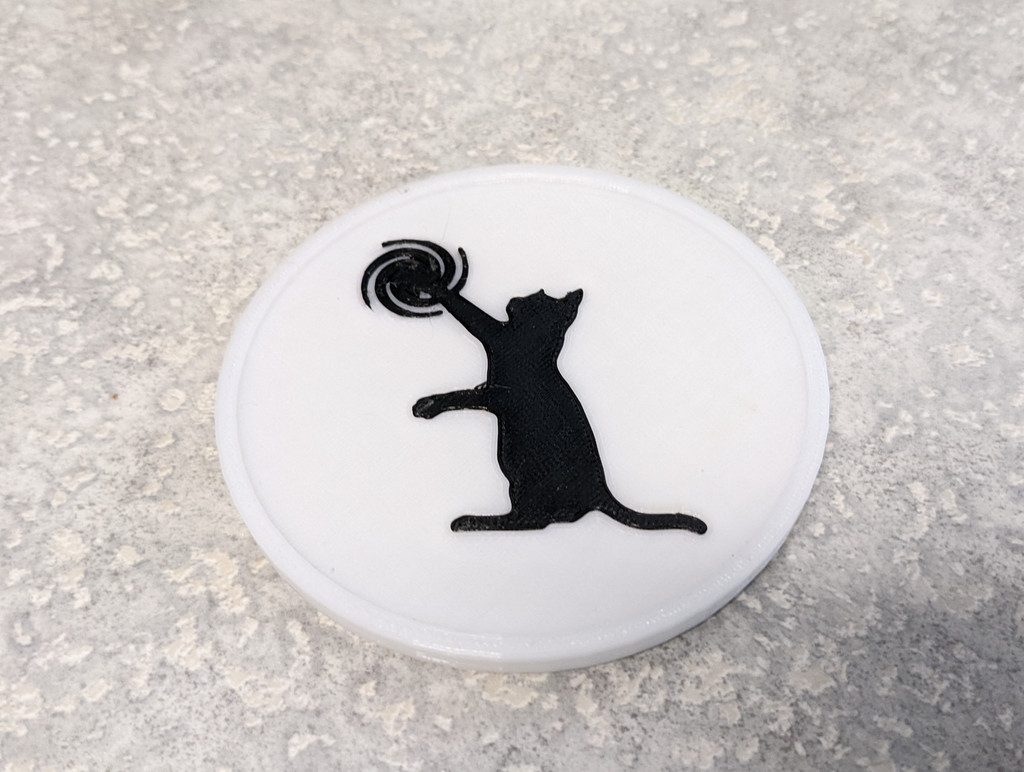 Pickles the Cat Drink Coaster