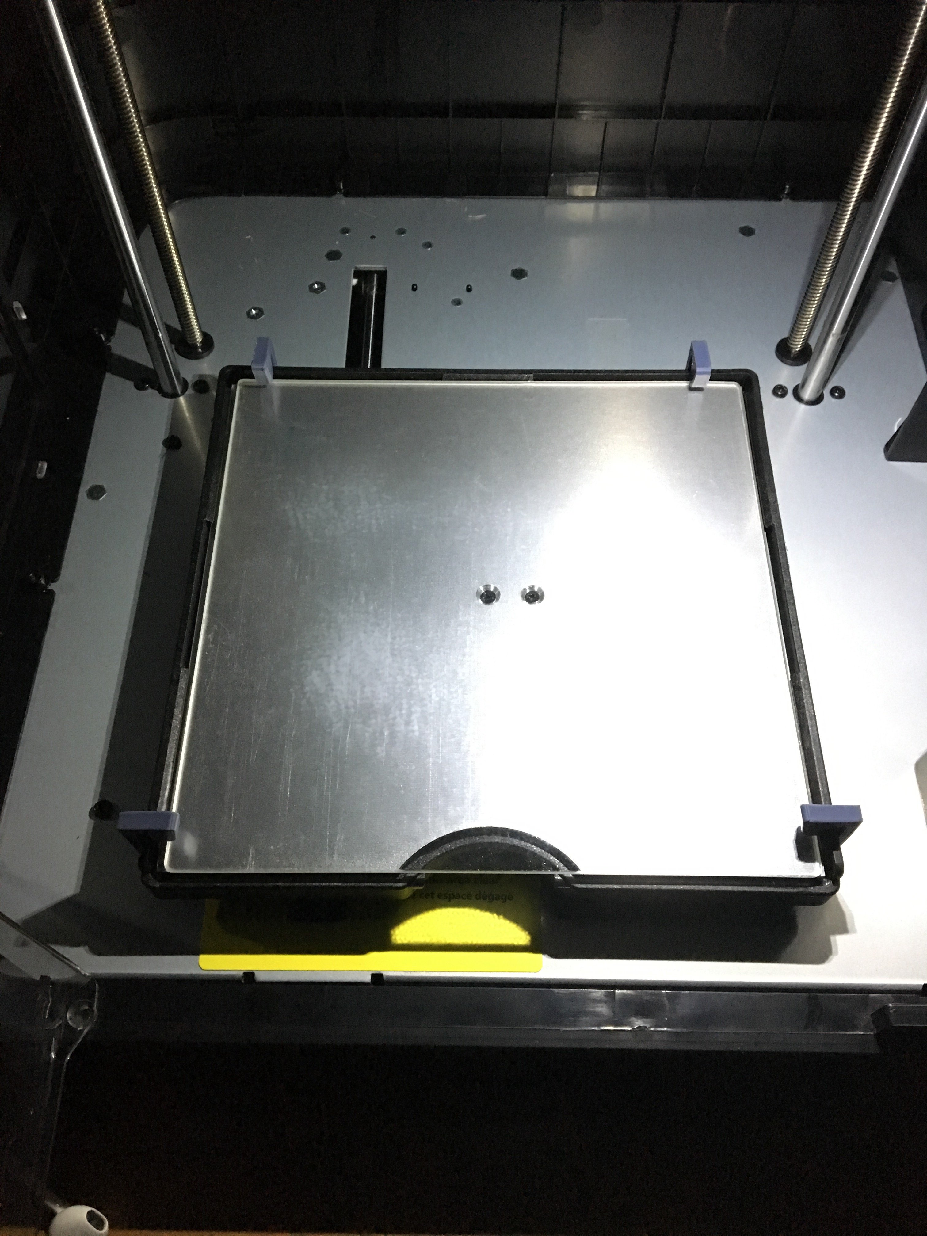 Voxel / Adventurer 3 clips for glass bed