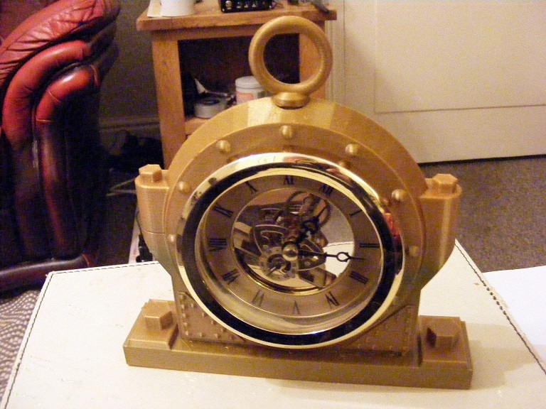 steampunk clock printed