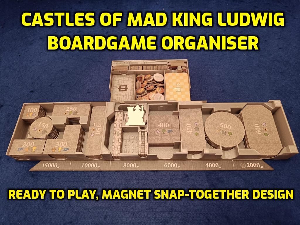 Castles of Mad King Ludwig Board Game Organiser