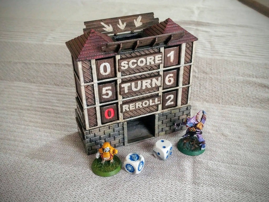 Fantasy Football Score Keeper and Dice Tower