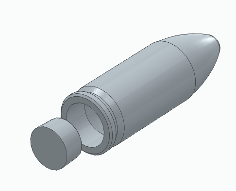 9x19mm Snap Cap with Sacrificial Primer Cap