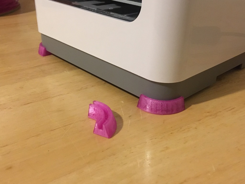 Feet mod for Tina 2 (MP Cadet) 3D printer (Printer is so cheap the motor grinds on the table, lol)