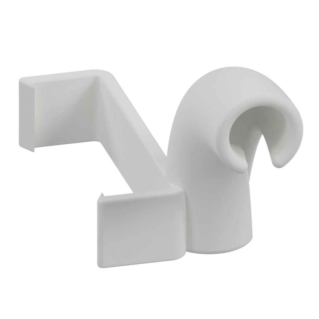Oculus Rift S curved rear cable support