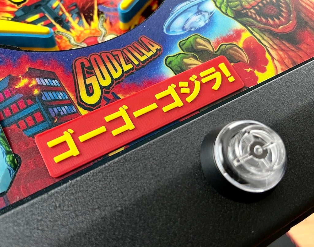 Stern Godzilla Pinball Seizure Warning Cover