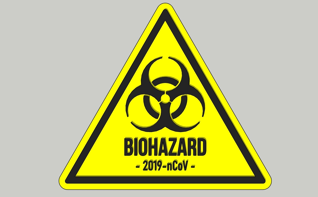Wuhan Coronavirus (2019-nCoV) Biohazard Sign
