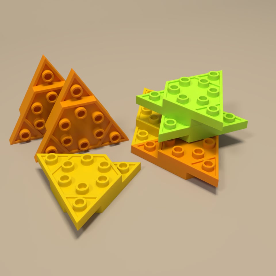 Triangular building blocks