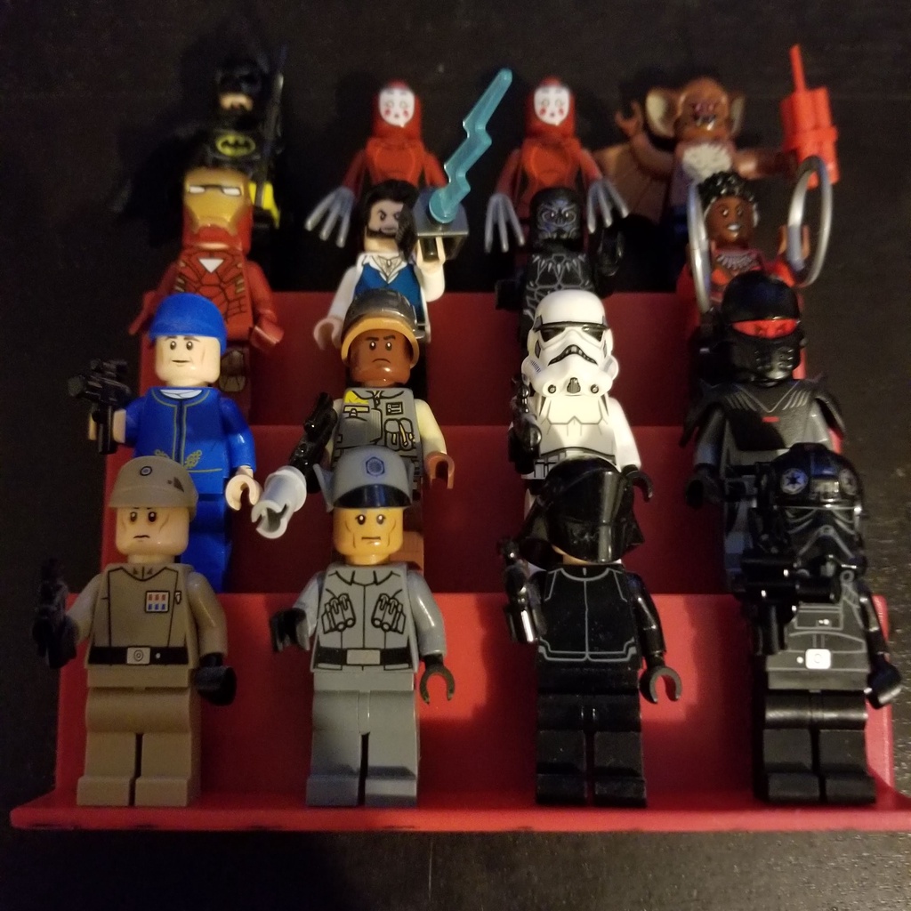 Lego minifig display stand