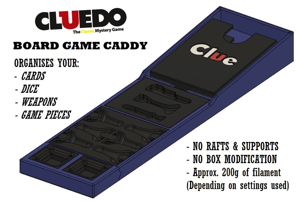 Cluedo Board Game Caddy