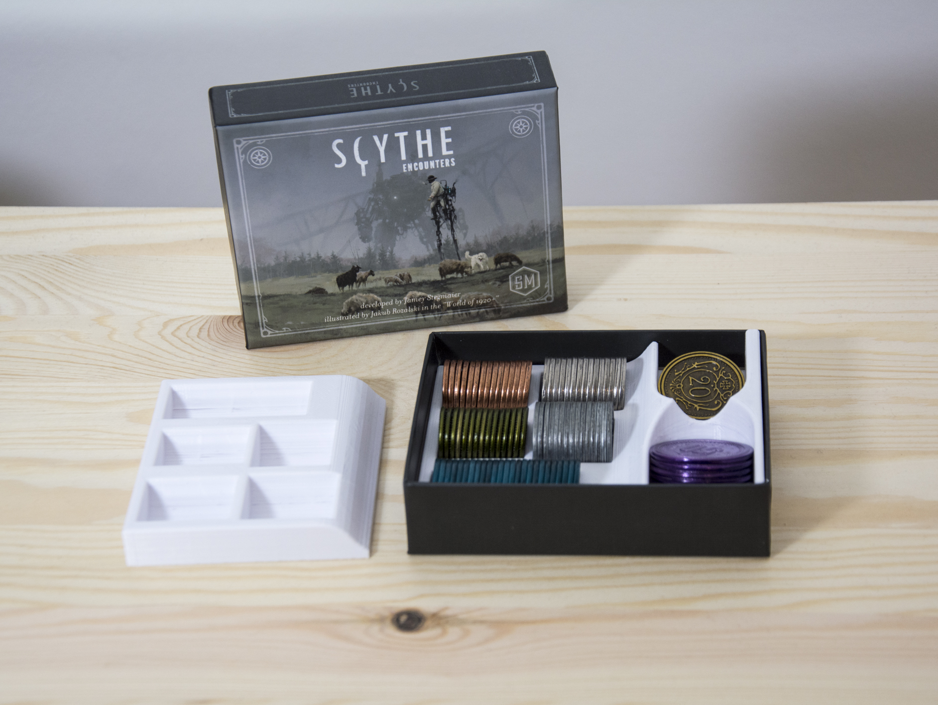 Scythe - Metal coins holder for the Encounters box