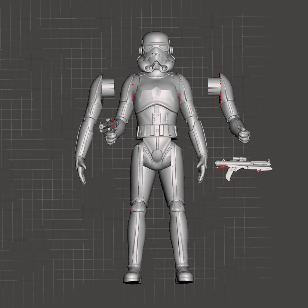 Star Wars Stormtrooper, 3.75" action figure, 1/18 5POA Imperial Trooper