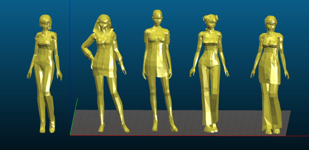 Low Poly Female Characters - Export from CGTRADER
