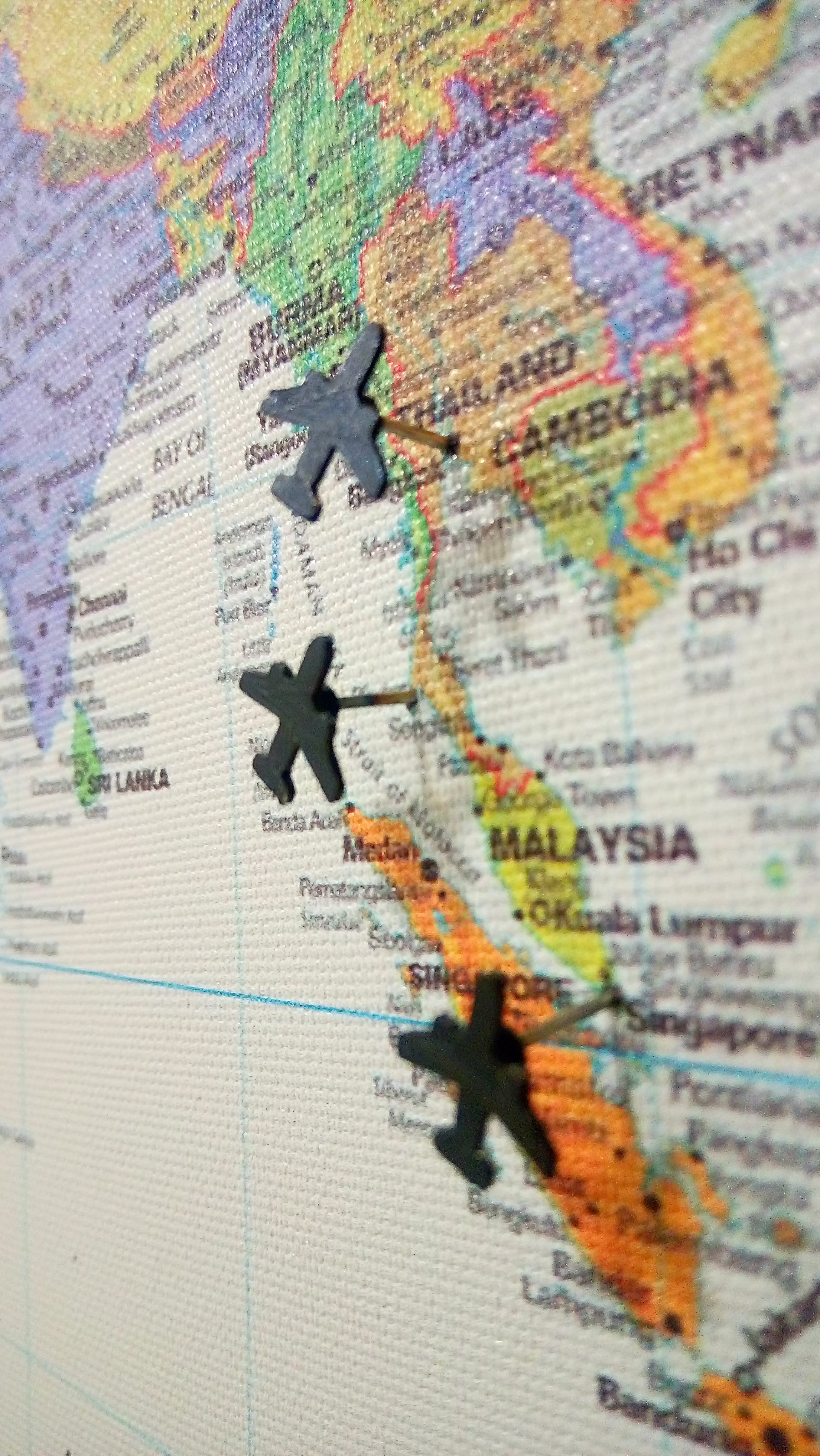 Mini Plane Map Pin