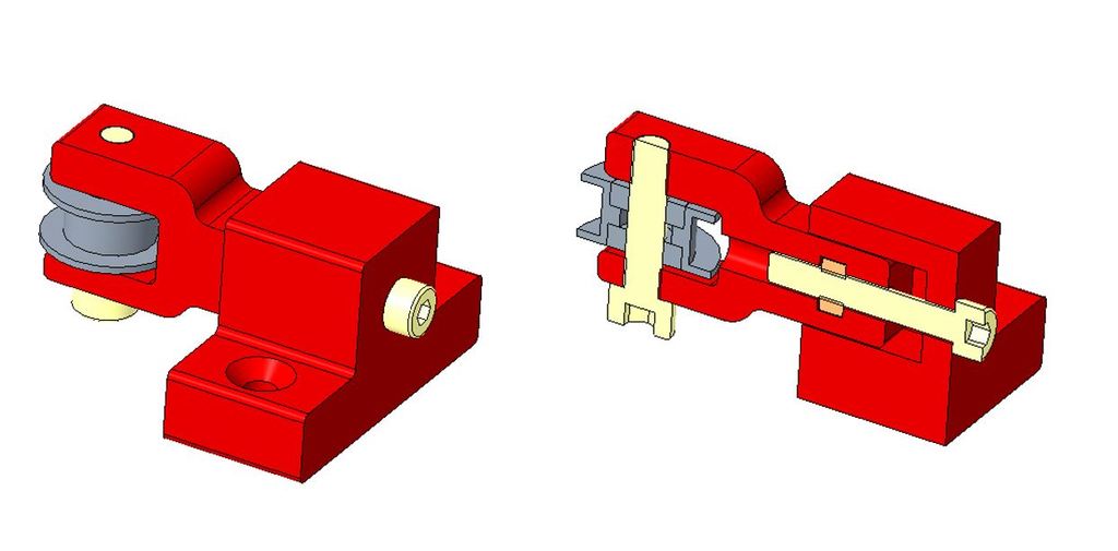 ANET A8 Plus Y-axis belt tensioner
