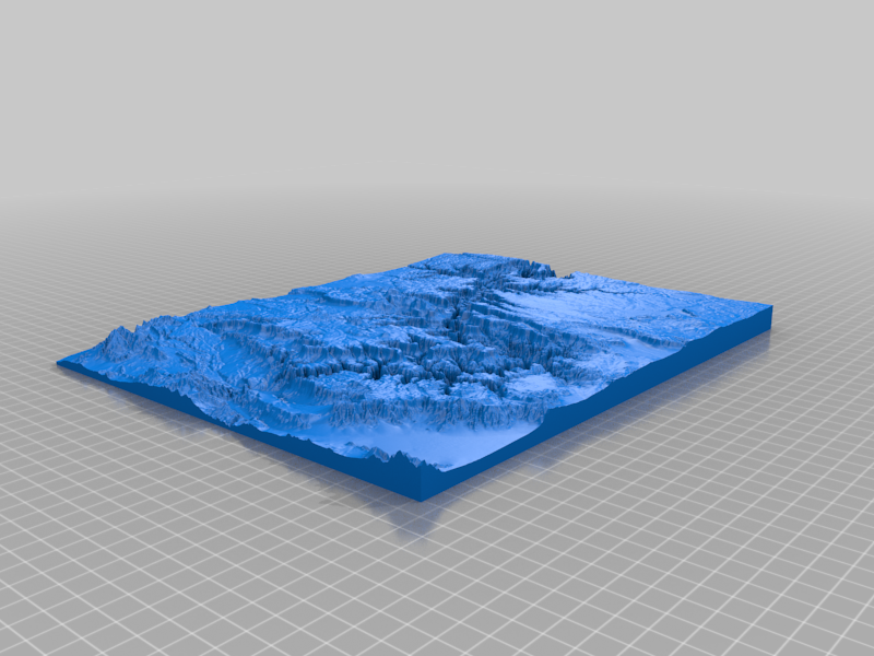 Grand Canyon Topographical Model