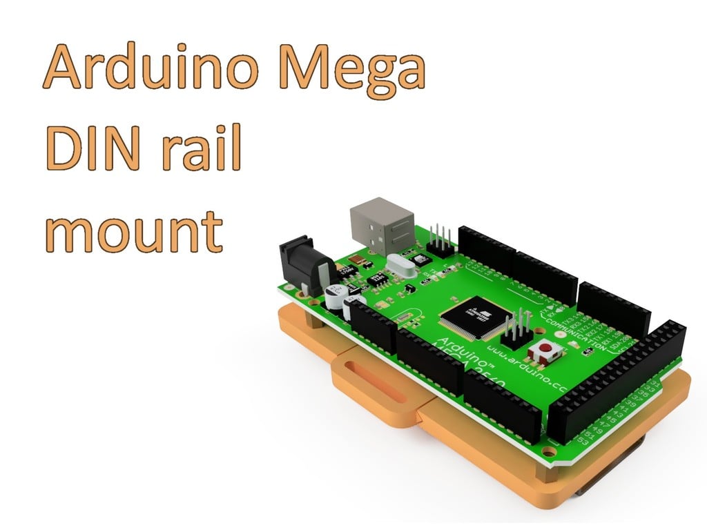 Arduino Mega DIN rail mount