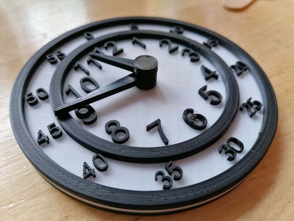 Horloge pour apprendre à lire l'heure (Clock for learning how to read time)