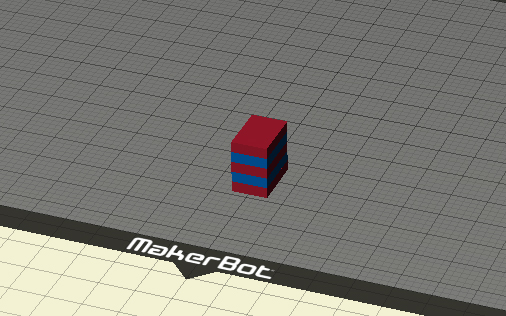 Dual Extrusion Fast Block Test