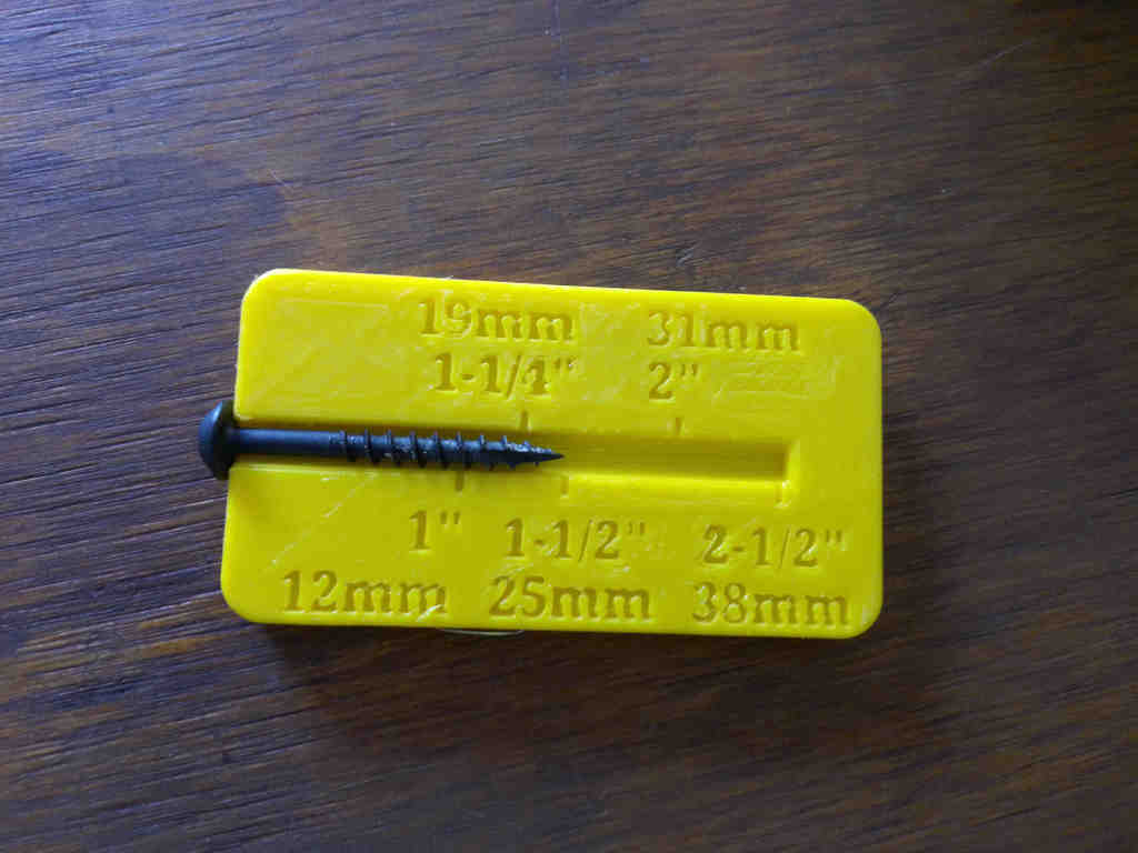 Screw gauge for pocket hole jig - Milescraft and Wolfcraft