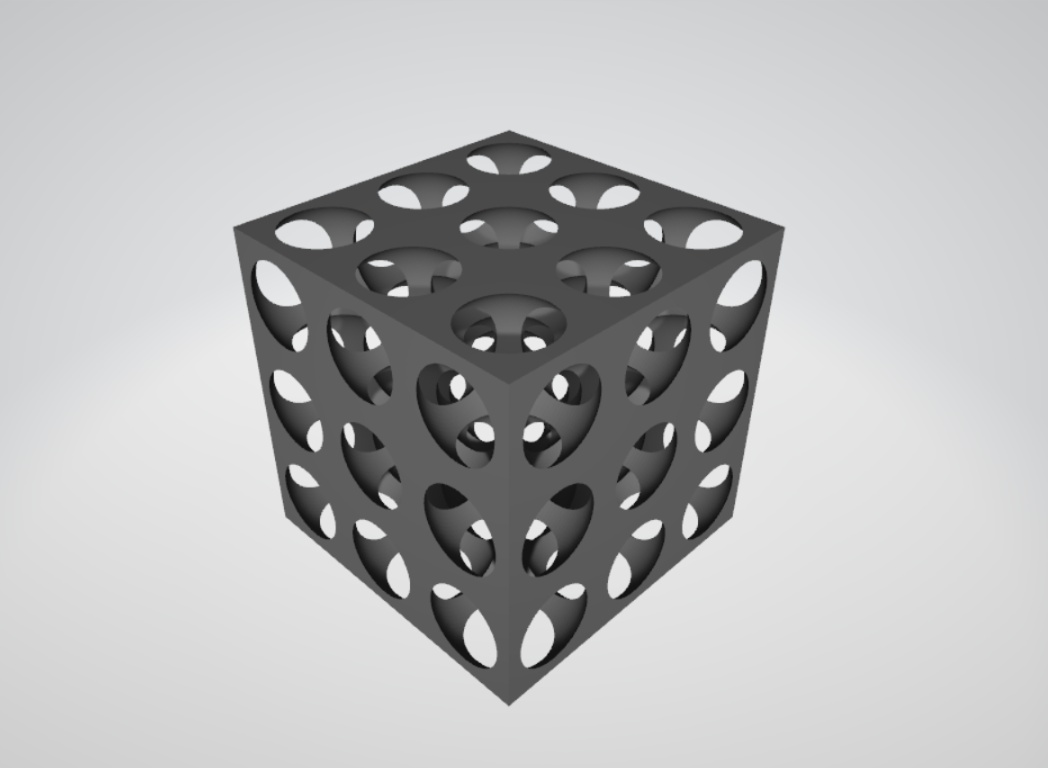 Cube Lattice With Negative Poisson’s Ratio